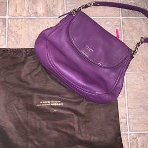 Kate Spade purple leather handbag